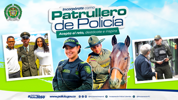 Incorpórate como Patrullero de Policía 