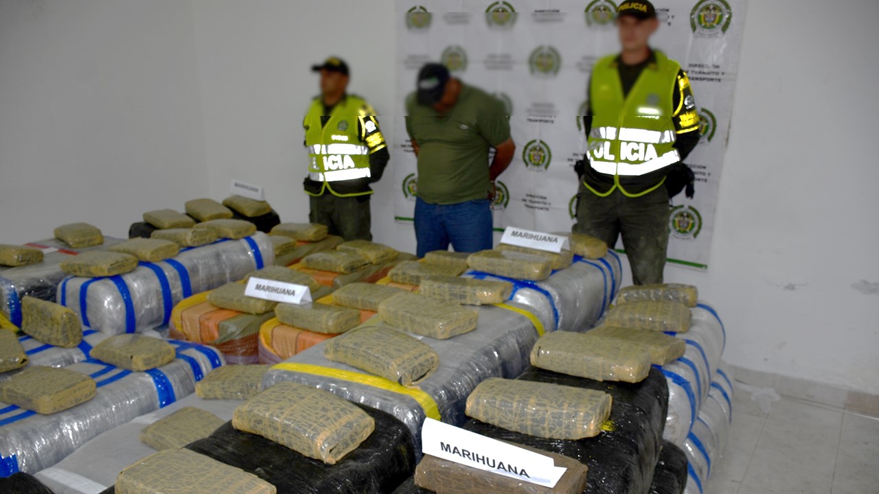 la marihuana tenía como destino la ciudad de Medellín