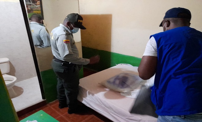 En un operador turístico de Quibdó incautamos colchones y almohadas en mal estado