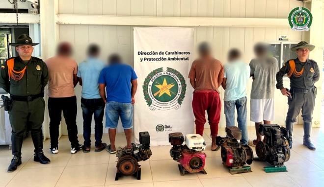 La Policía en Antioquia realiza incautaciones y  capturas en operativos contra delitos  ambientales.